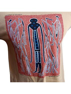 Vintage T-Shirt Small Gathering Spirits Aboriginal Art Philip Hall Australia Mad